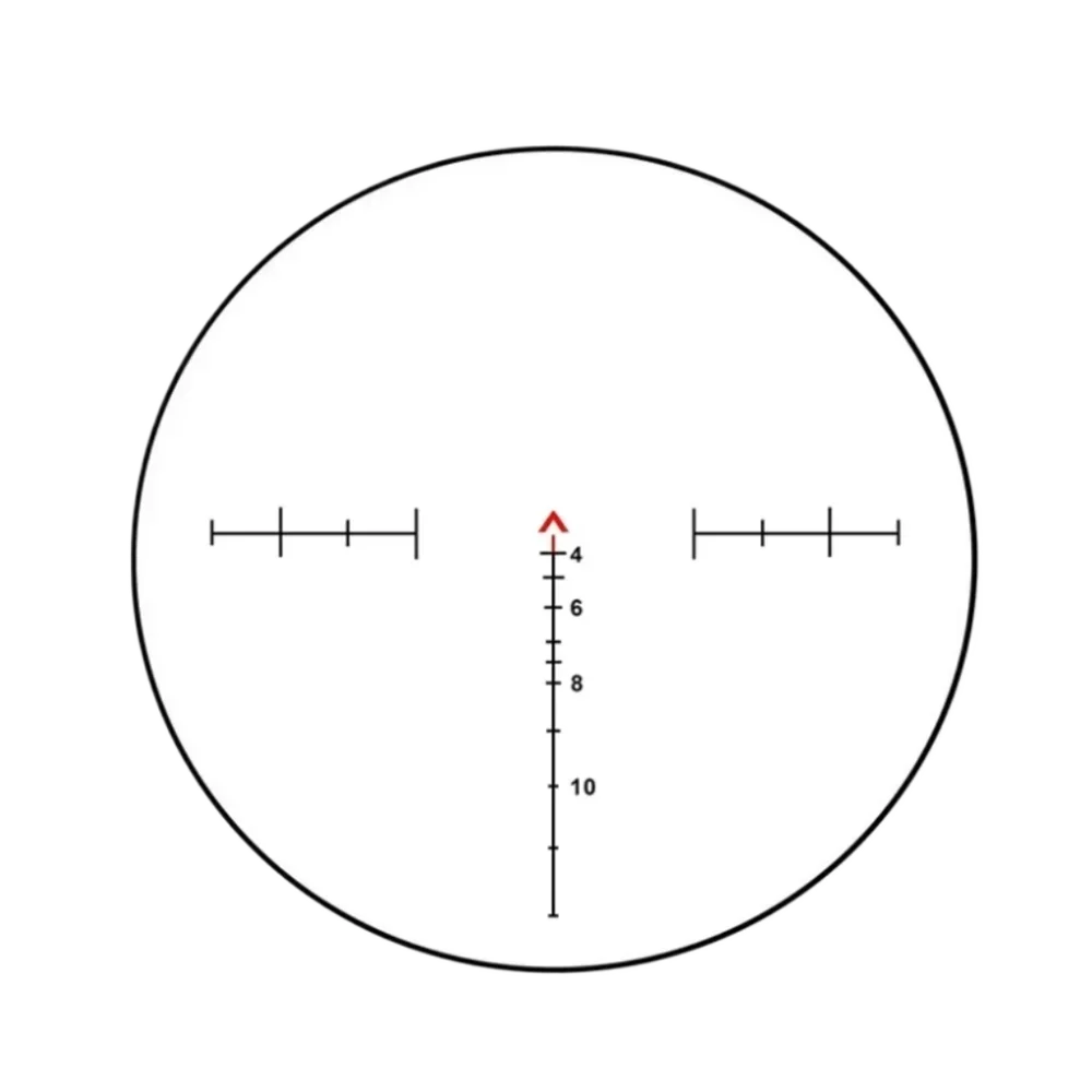 Hunting  4x32 Fiber Illuminated Red Chevron Scope with Killflash and Embossed Logo Rifle Scope Ar 15