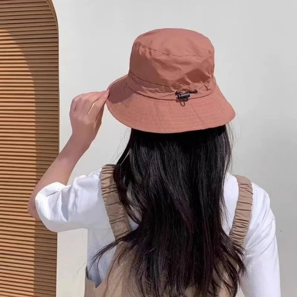 Foldable Fisherman's Hat Lightweight Quick-Drying Unisex Large Brim for Breathable Sun Protection for Outdoor Hiking Fishing