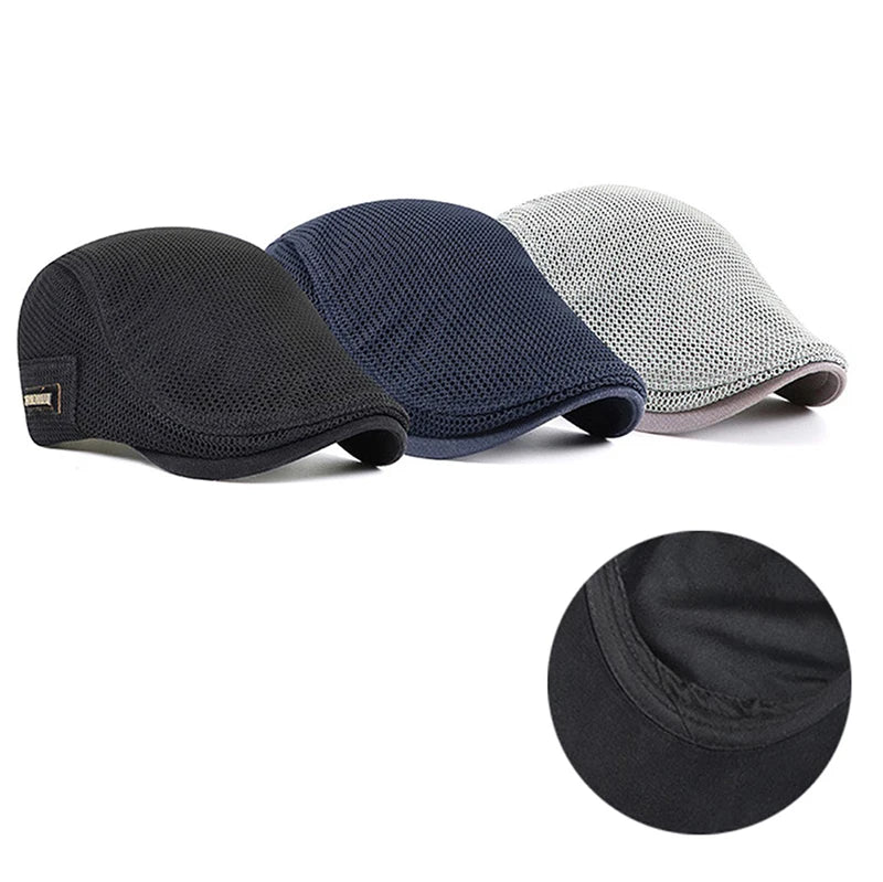 Men's Mesh Baseball Cap Breathable Summer Caps Dad Hat Outdoor Fishing Hats Trucker Cap