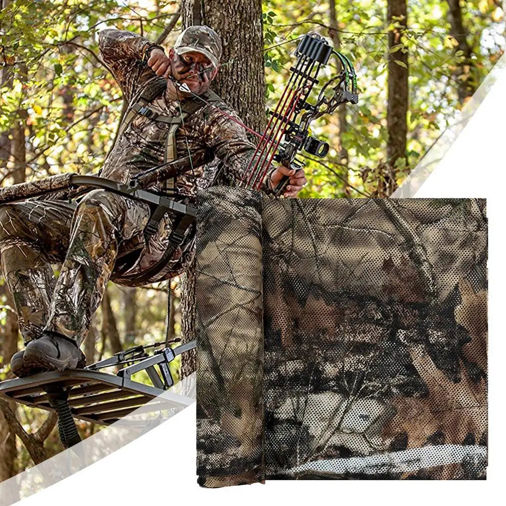 Camouflage Burlap Camouflage Netting Cover Realistic Camouflage Tarp Camouflage Netting Mesh For Hunting Ground Blinds