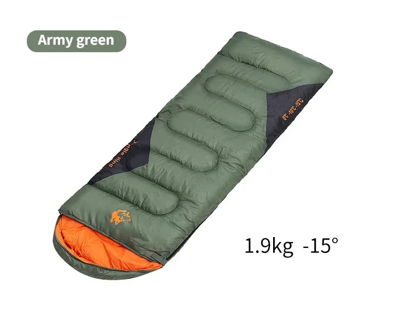 MOUNTAINHIKER JUNGLEKING Camping Sleeping Bag Ultralight Waterproof 4 Season Warm Envelope Sleeping Bags for Outdoor Hiking
