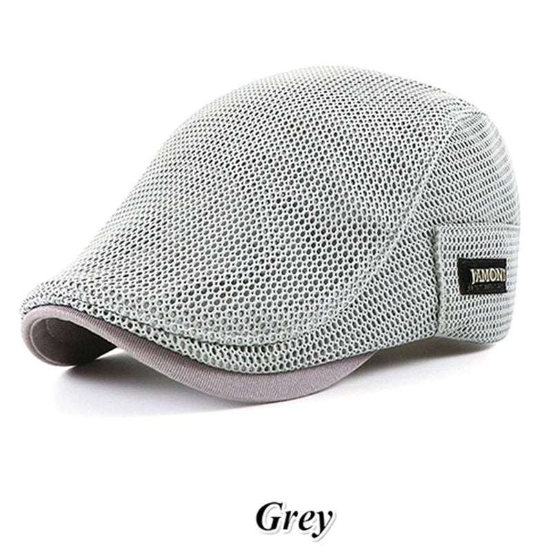 Men's Mesh Baseball Cap Breathable Summer Caps Dad Hat Outdoor Fishing Hats Trucker Cap