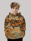 Camouflage Hunting Hoodies Forest Print Boy Clothes Outdoor Sports Long Sleeve Trip Tactical Training Esweatshirt Kids Clothing