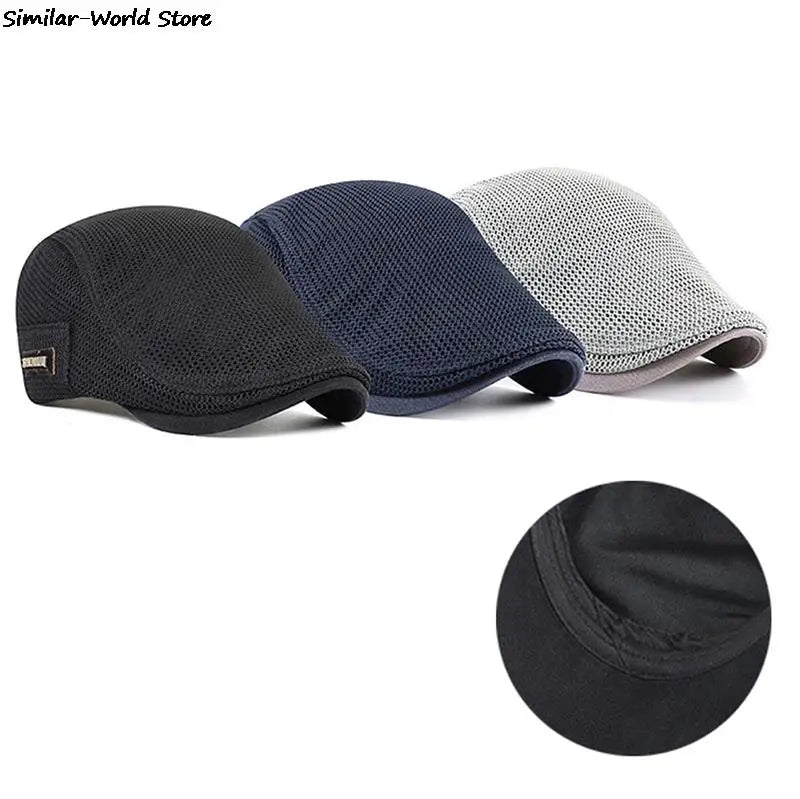 Men's Mesh Baseball Cap Breathable Summer Caps Dad Hat Outdoor Fishing Hats Trucker Cap