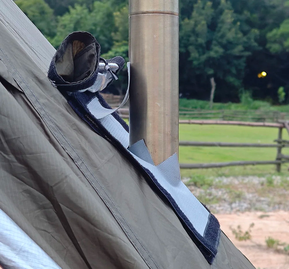 Hot Tent Stove Jack / Fire Resistant Anti-Scald / Fire Stove Pipe Vent Pipe Protect Ring Winter Camping Teepee Tipi Accessory