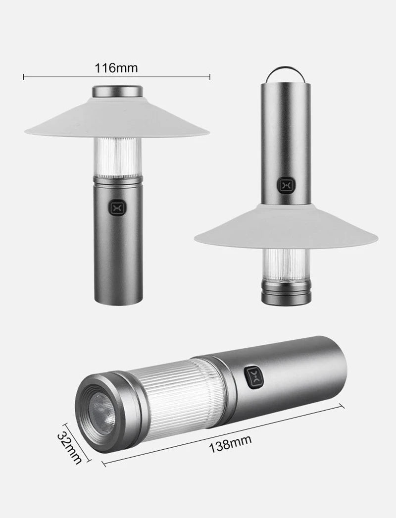 LED Camping Lights Portable Rechargeable Outdoor Waterproof Camping Tent Lamp Multifunctional Emergency Ambient Hanging Light