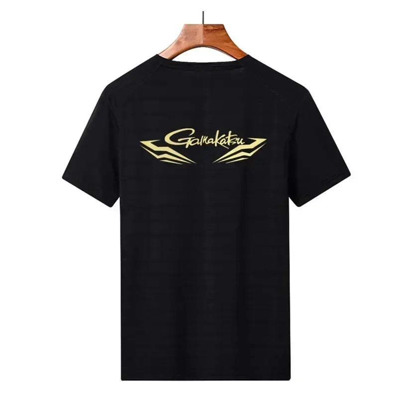 Fishing Shirts Breathable Short Sleeve T-Shirts Summer Sun Protection Fishing Clothes Quick Dry Tee Tops