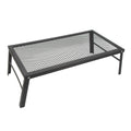 Folding Camp Fire Rack Folding Campfire Grill Heavy Duty Iron Waterproof Portable Camp Fire Cooking Rack for Outdoor Barbecue