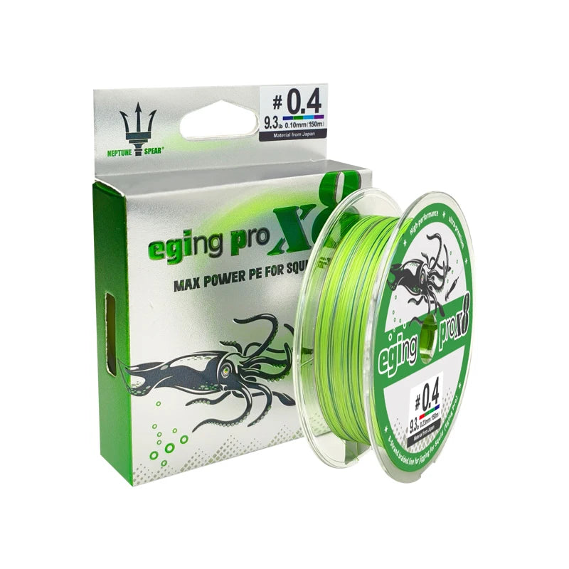 New Fishing Line 150M X8 Shrimp Egi 8 Braided Fishing thread Cuttlefish Squid PE Line Octopus Bait Multifilament Line Sea Tackle