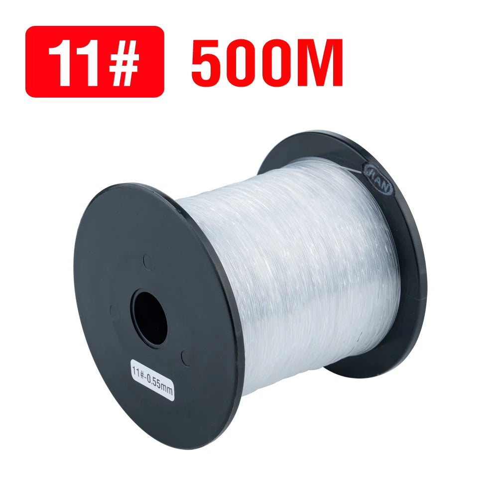 500M Nylon Fishing Line Long Casting Fishing Wire Heavy Duty Strong Clear Monofilament Line (35-90LB)