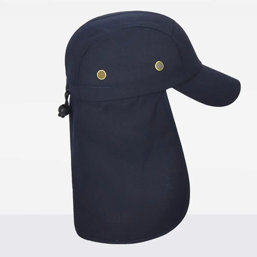 Outdoor fishing Fisherman hat Adjustable camping trip cap cape protection neck UV sun breathable extended edge R1P8