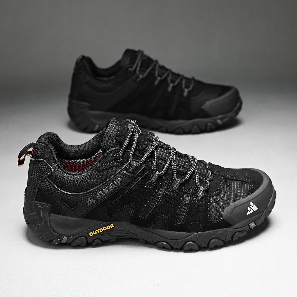 Men's Hiking Shoes Suede Leather Outdoor Shoes Wear-resistant Men Trekking Walking Hunting Tactical Sneakers