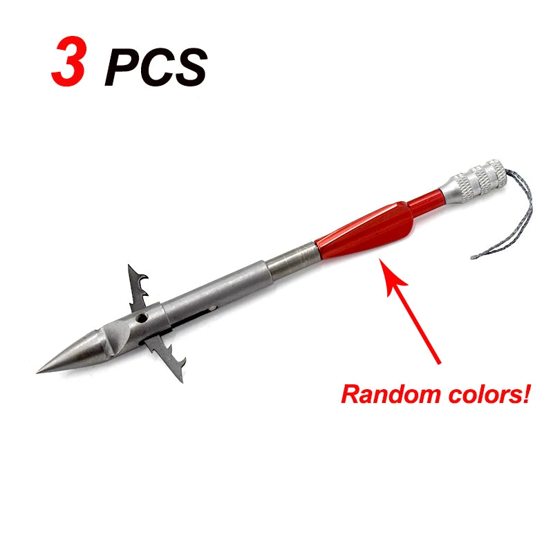 Professional Barbed Harpoon Shooting Fish Special Metal Dart Accessories Slingshot Fishing Special Harpoon Fish Arrow