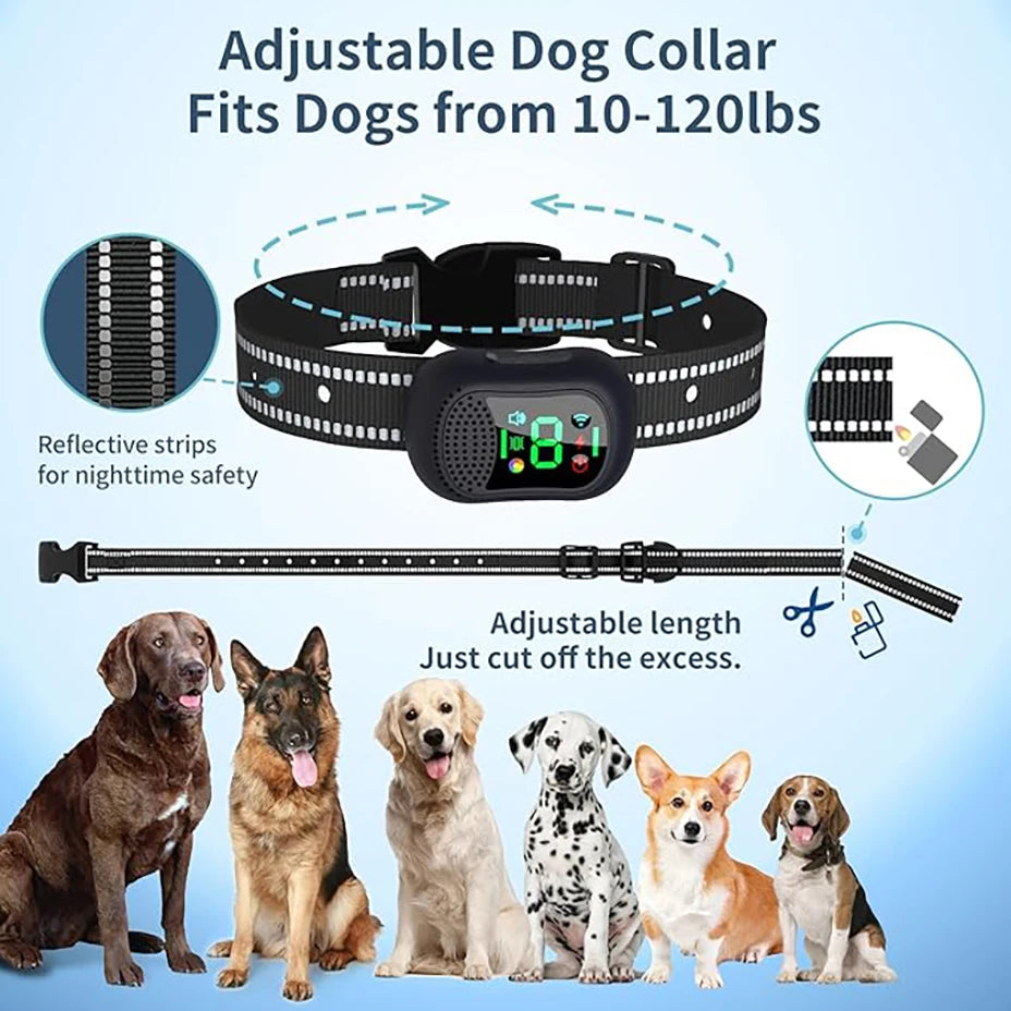 4900ft Dog Training Collar with Remote, 0-10 Safety Gears, IP67 Waterproof Rechargeable e-Collar for Small Medium Large Dogs