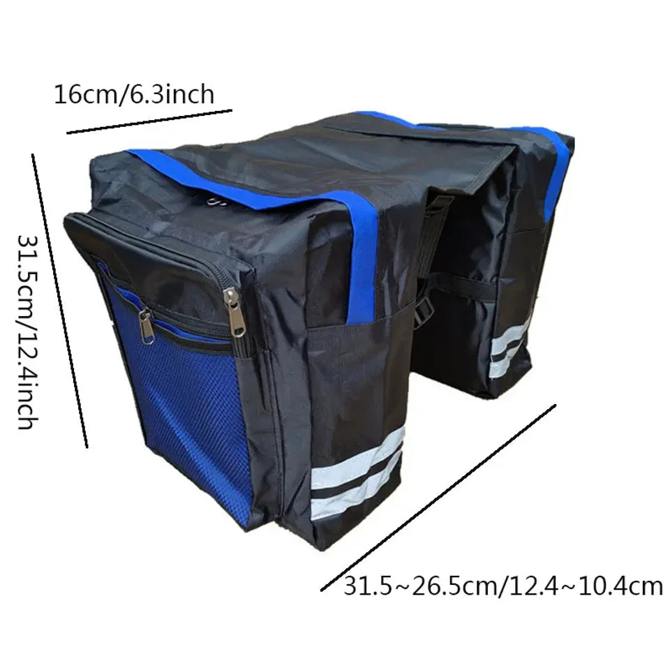 Bicycle Carrier Bag Rear Rack Luggage Back Seat Double Side Cycling High-capacity Durable Convenient Travel Trunk Bags