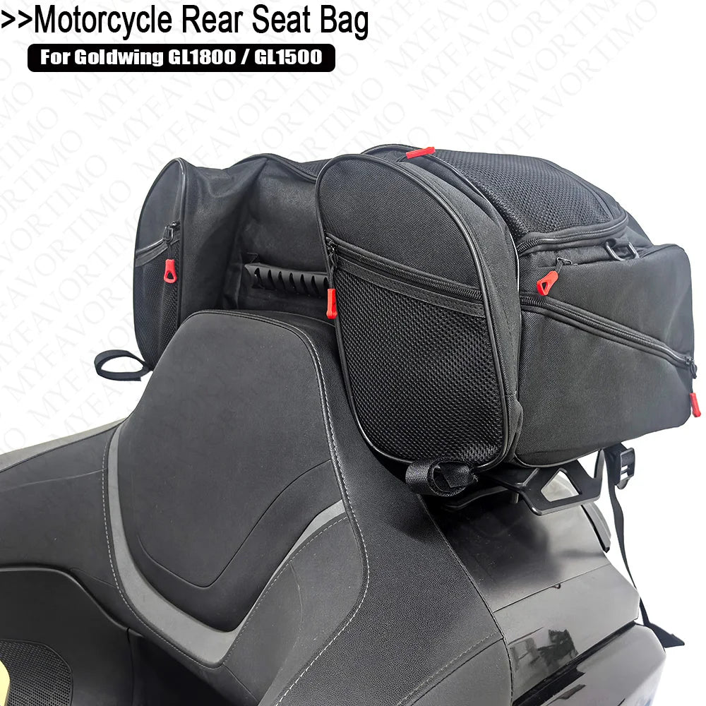Motorcycle Rear Seat Luggage Rack Bag For Goldwing GL1800 GL1500 Trunk Tail Luggage Cases Top Bag large capacity Waterproof Bag