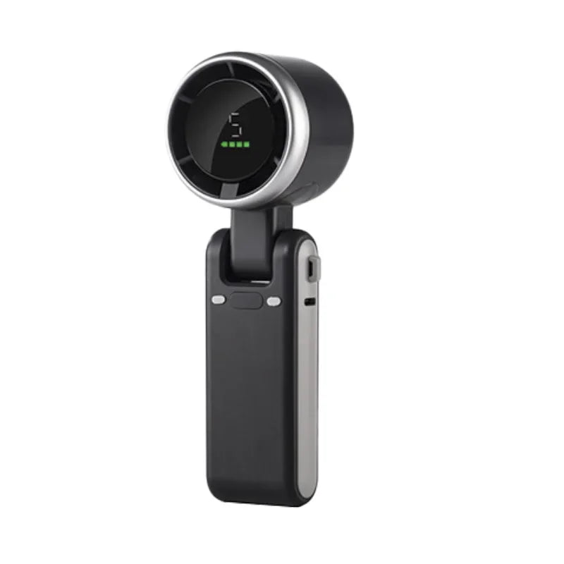 Summer Hanging Neck Fan Outdoor 180 Degree Folding Desktop Mini Fan Hand-held Folding High-speed Powerful Turbo Portable Fans