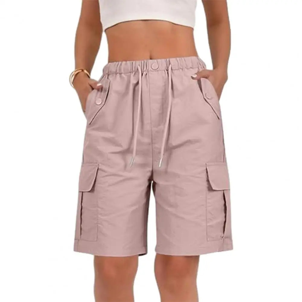 Women's Hiking Shorts with Multiple Pockets High-waisted Quick Dry Summer Shorts for Outdoor Hiking Work Travel Golf