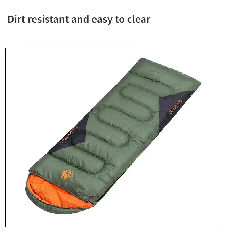 MOUNTAINHIKER JUNGLEKING Camping Sleeping Bag Ultralight Waterproof 4 Season Warm Envelope Sleeping Bags for Outdoor Hiking