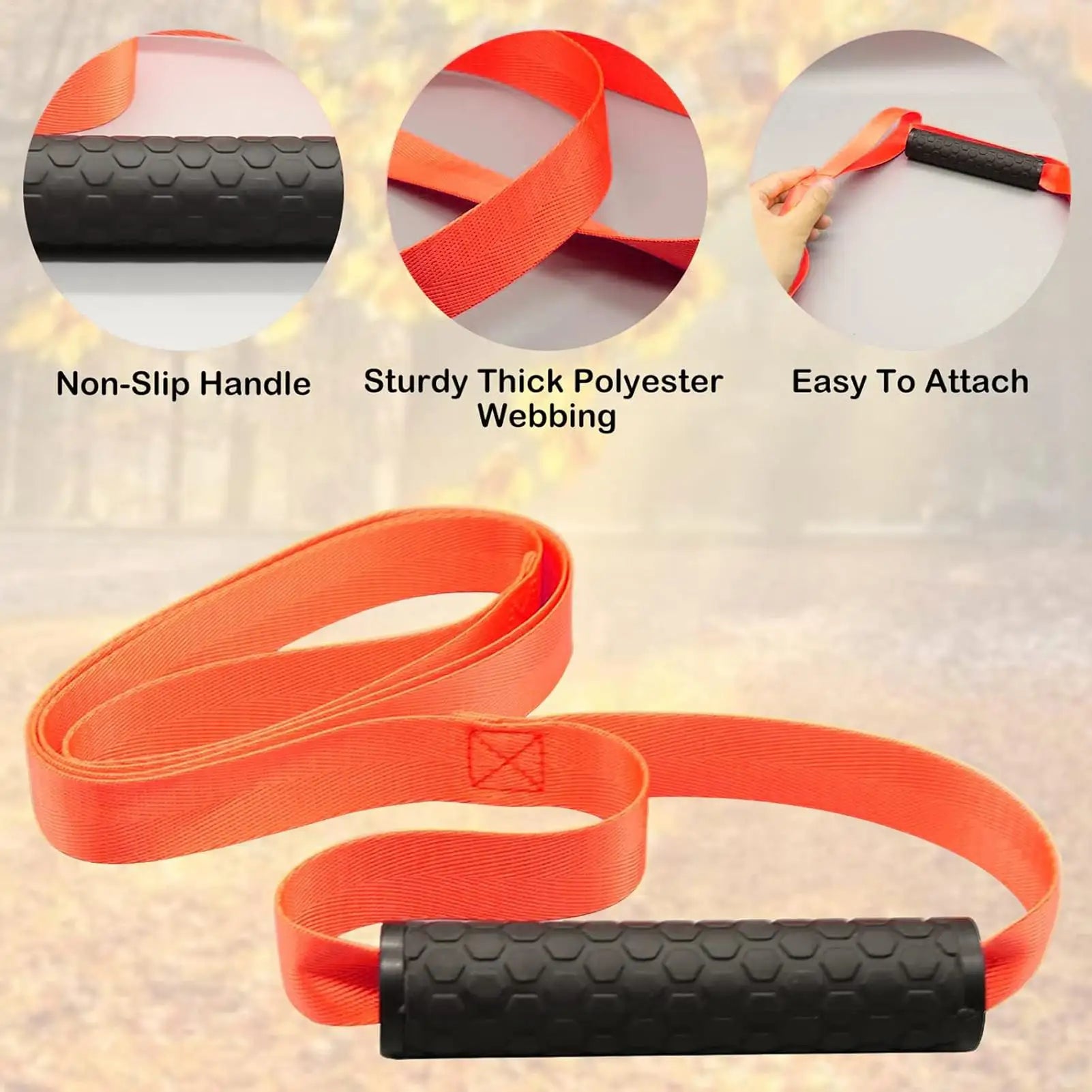 Deer Drag MultiPurpose Folding Pulling Strap Deer Hunting Gear For Field Dressing Tools Heavy Boxes Luggage Wild Boar Trees Goat