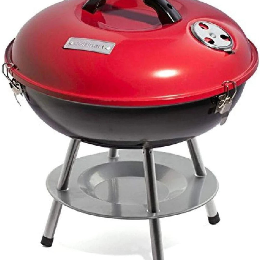 1pc Portable BBQ Grill Charcoal Grill Portable BBQ Grill Kettle Outdoor Grills Smokers for Patio Backyard Barbecue camping oven