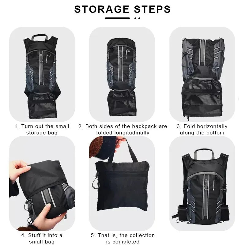 Water Bag Foldable 10L Sport Outdoor Hiking Portable Breathable For Cycling Road Bike Pouch Hydration Backpack