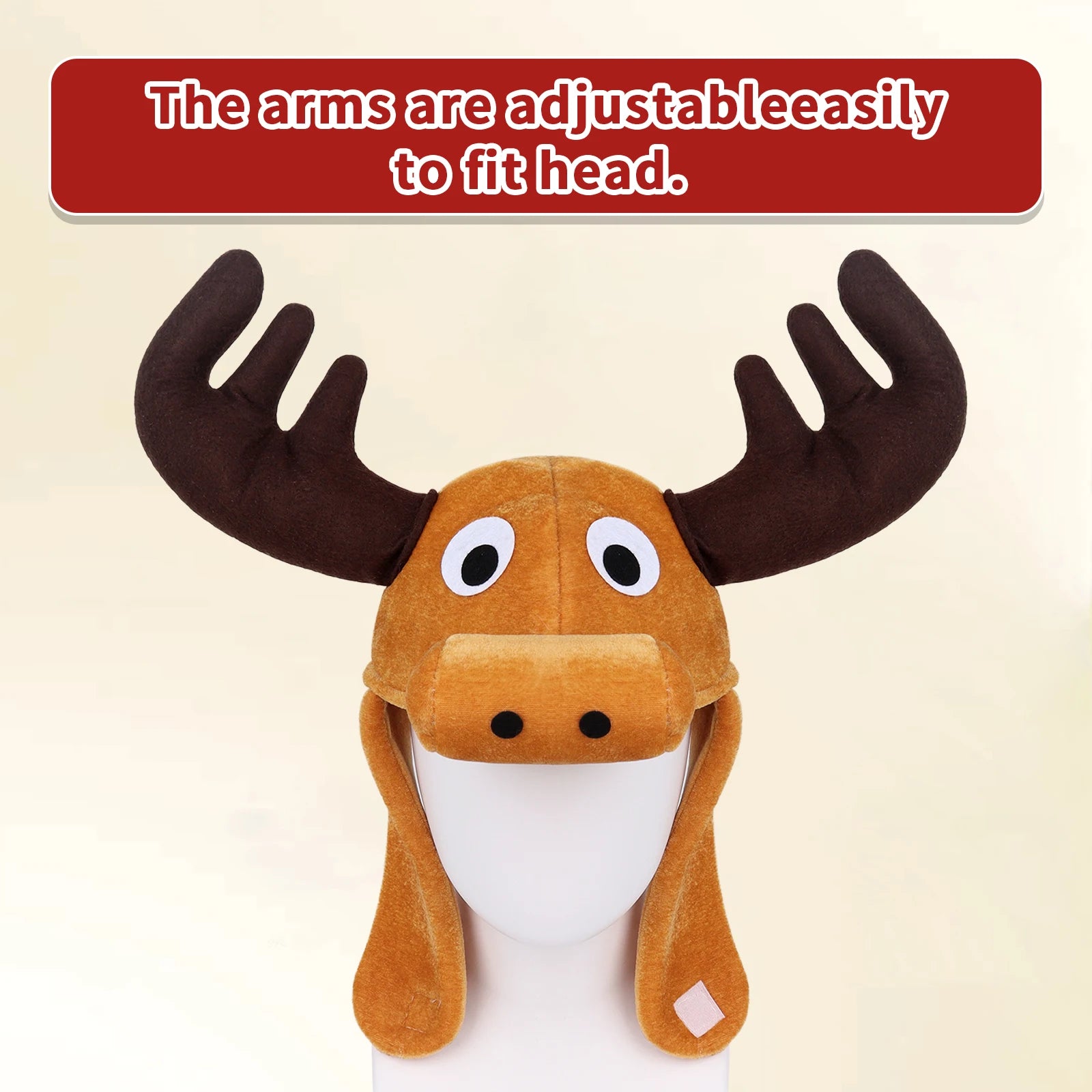 Animal Deer Hat Plush Cute Antlers Headwear Party Cosplay Costume Headpiece Accessory