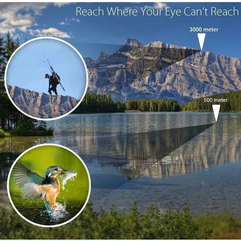 60x60 High-definition Night Vision Hunting Binoculars Outdoor Handheld Camping Binoculars Binoculars Reconnaissance Binoculars