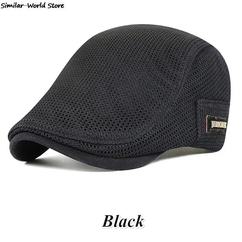 Men's Mesh Baseball Cap Breathable Summer Caps Dad Hat Outdoor Fishing Hats Trucker Cap