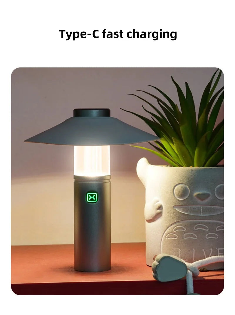 LED Camping Lights Portable Rechargeable Outdoor Waterproof Camping Tent Lamp Multifunctional Emergency Ambient Hanging Light