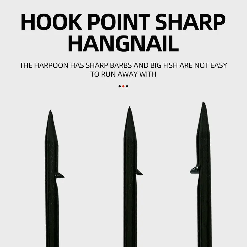 3/4/5 Fishing Tools Harpoon Tip Barbed Sharply Spring Steel Fishing Accessories