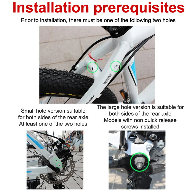 Back Seat Bicycle Rear Luggage Cargo Rack Portable Sturdy Carrier Mountain Bike Bicycle Carrier