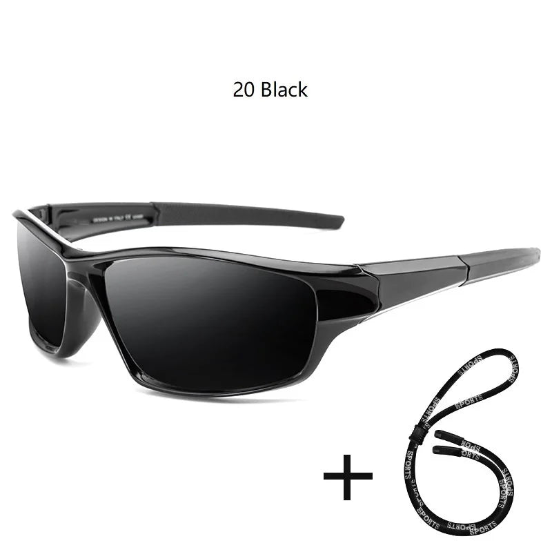 Men's Polarized Fishing Sunglasses With Glasses Chain For Men Women Driving Hiking Sun Glasses Fishing Eyewear