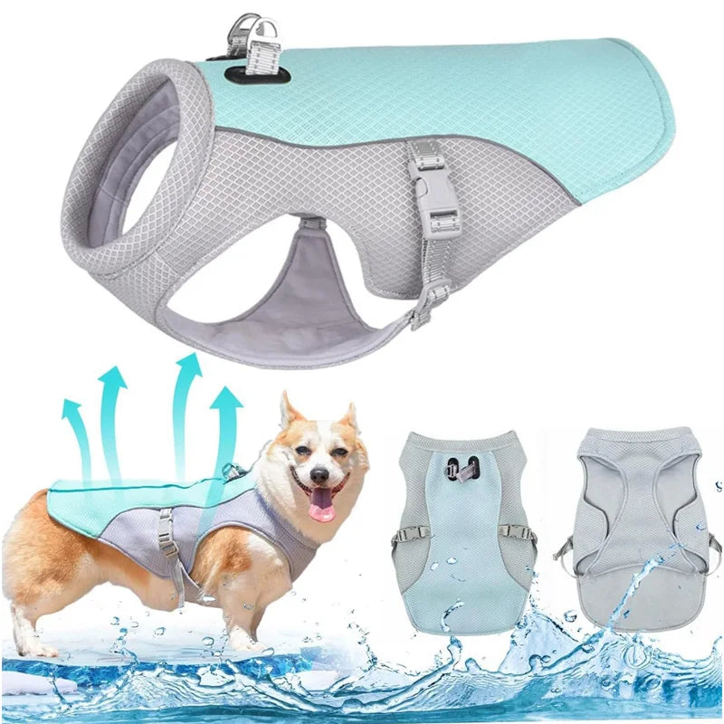 Summer cool cool down Gear for Dogs, Dog Cooling Vest UV Sun Protection - Lightweight,Dog Anxiety Relief Vest During Hot Days