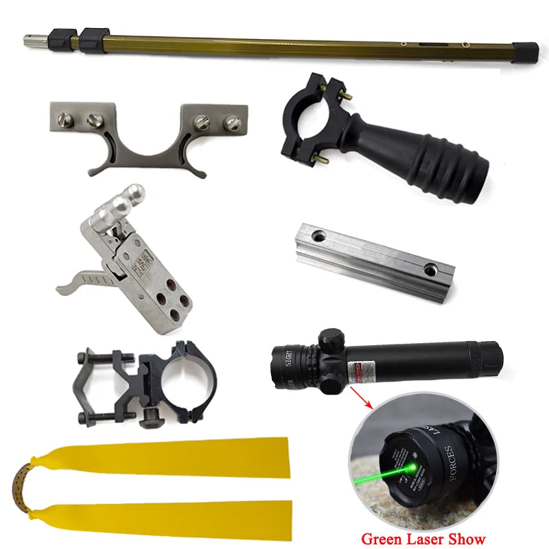 Telescopic Laser Slingshot High Quality Precision Powerful Slingshot for Outdoor Hunting Shooting Entertainment New