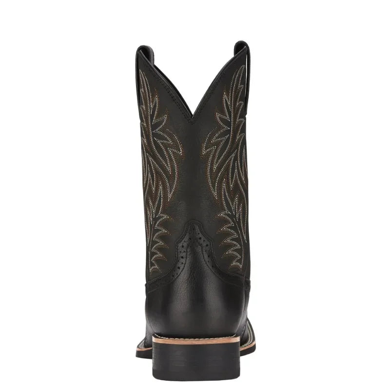 Men High Boots Embroidery Handmade Men's Boots Western Cowboy Boot Pointed Toe Boots Hand Stitching Outdoor Men's Shoes