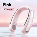 Portable Neck Fan Smart Digital Display USB Rechargeable Outdoors Bladeless Silent Cooling Neck Fan For Summer Sport