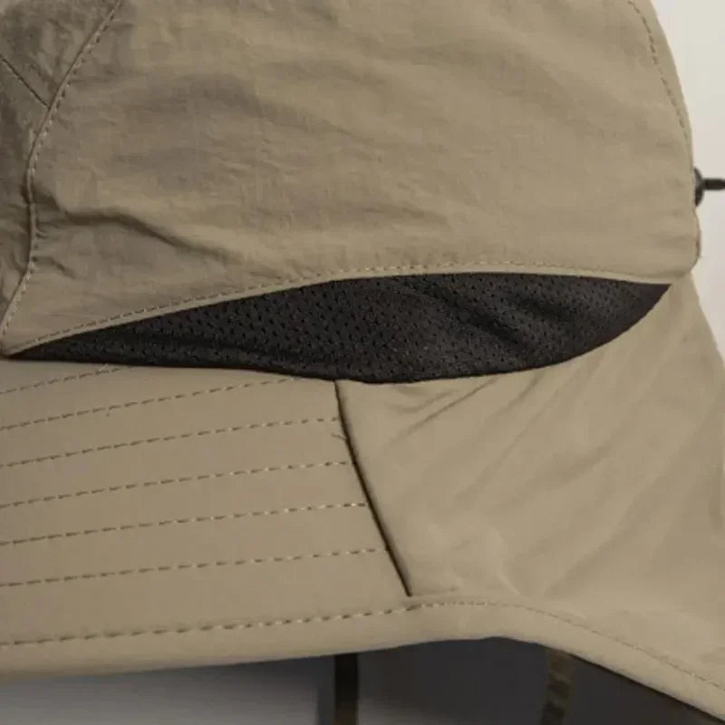 Hot sale! Unisex Windproof Quick-Dry Fisherman Hat with Neck Flap & UV Protection for Outdoor Fishing Hikin