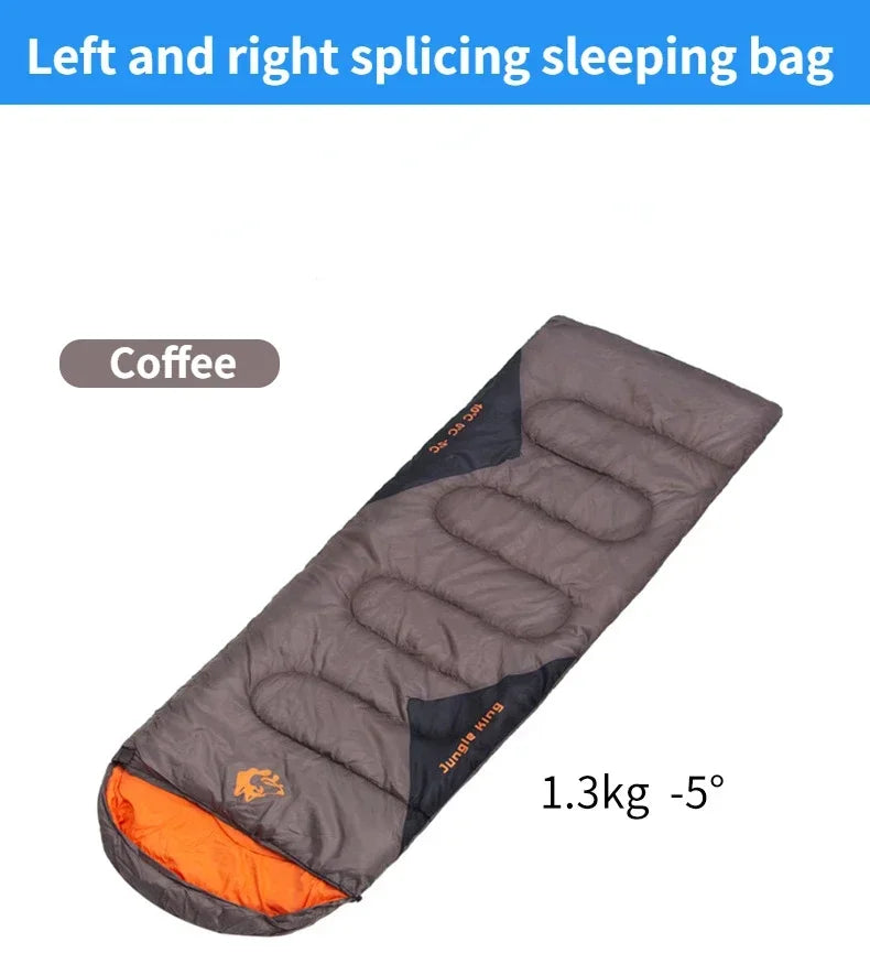 MOUNTAINHIKER JUNGLEKING Camping Sleeping Bag Ultralight Waterproof 4 Season Warm Envelope Sleeping Bags for Outdoor Hiking