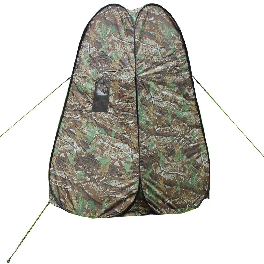 Portable Privacy Shower Toilet Tent Camping Pop Up Tent Camouflage Changing Tent