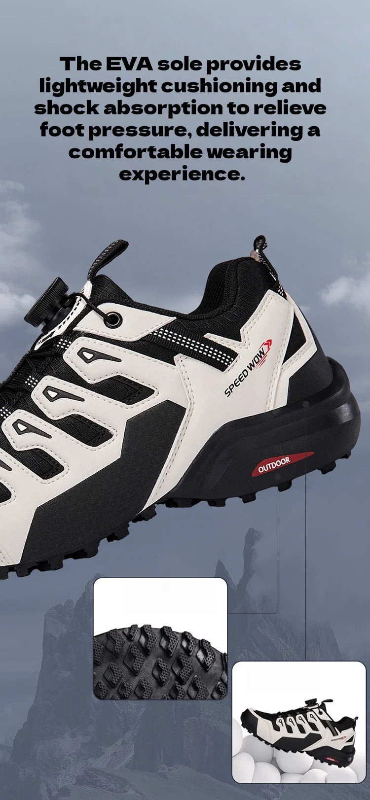 Men's Fashion Hiking Boots All-Season Wear Slip-Resistant, Comfortable, Durable Ideal for Outdoor Hiking and Mountain Climbing