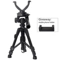 Outdoor Hunting Tripod Durable Adjustable Height Hunting Stand Aluminum V-Yoke Shooting Rack Multifunctio Hunting Safe Accessory