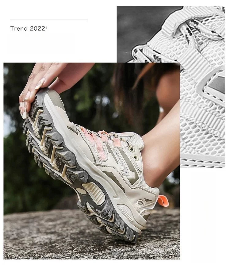 New Women & Men Hiking Shoes Outdoor Trekking Sports Climbing Camping Boots Non-slip Waterproof Walking Jogging Trainers Sneakers