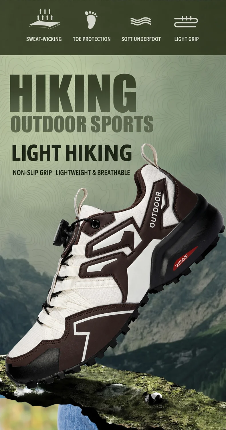 Anti-Slip & Wear-Resistant Hiking Boots for Men Women – Ideal for Mountaineering, Camping & Cycling with Superior Traction