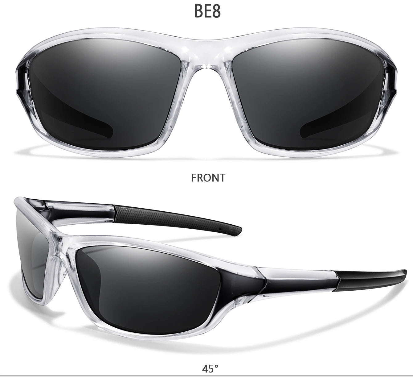 Polarized Fishing Sunglasses Men And Women Sports Colorful Glasses with UV protection for Outdoor Running, Hiking, Cycling
