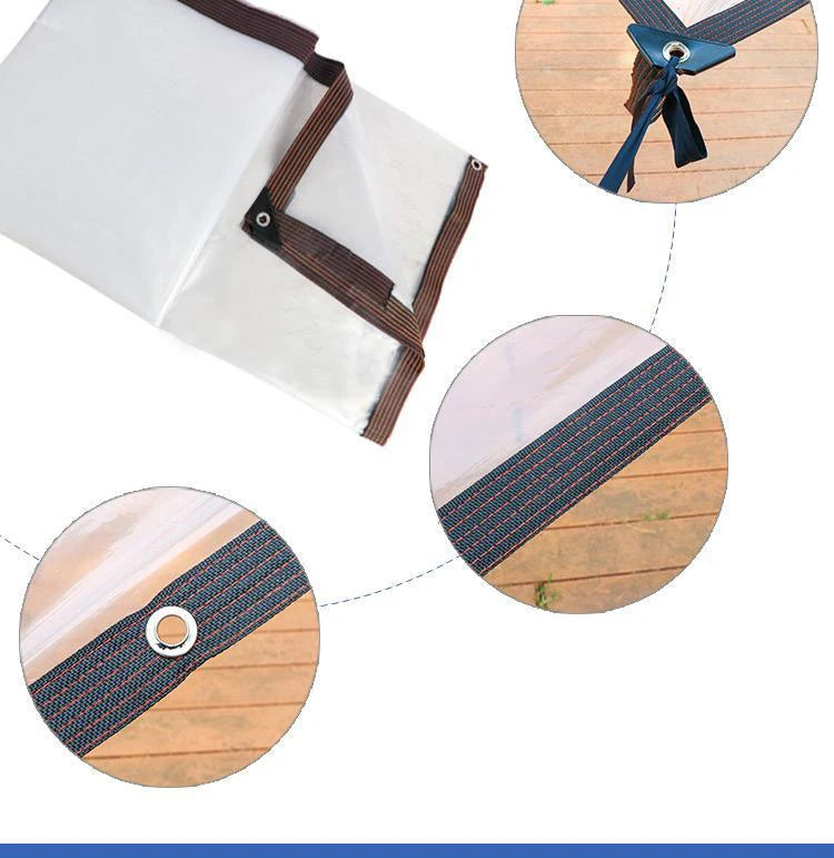 Transparent Tarpaulin 2*7 8 9 3x5x4*6 10 Waterproof Rainproof Tarp Large Cover Greenhouse Camping Garden Plant Sunroom Patio