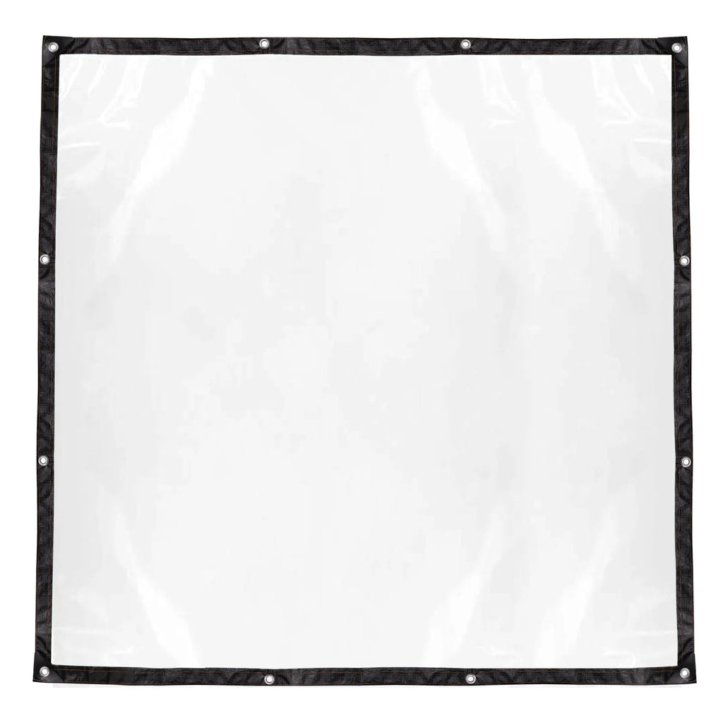 Large Clear Weatherproof Tarp Thick PE Rain Cover Tarp Outdoor Courtyard Roof Carport Balcony Backyard Awning Canopy