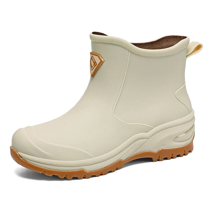 Men's & Woman's Rain Boots Outdoor Wear-Resistant Mountaineering Fishing Non-Slip Short-Tube Waterproof Water Shoes Rain Boots