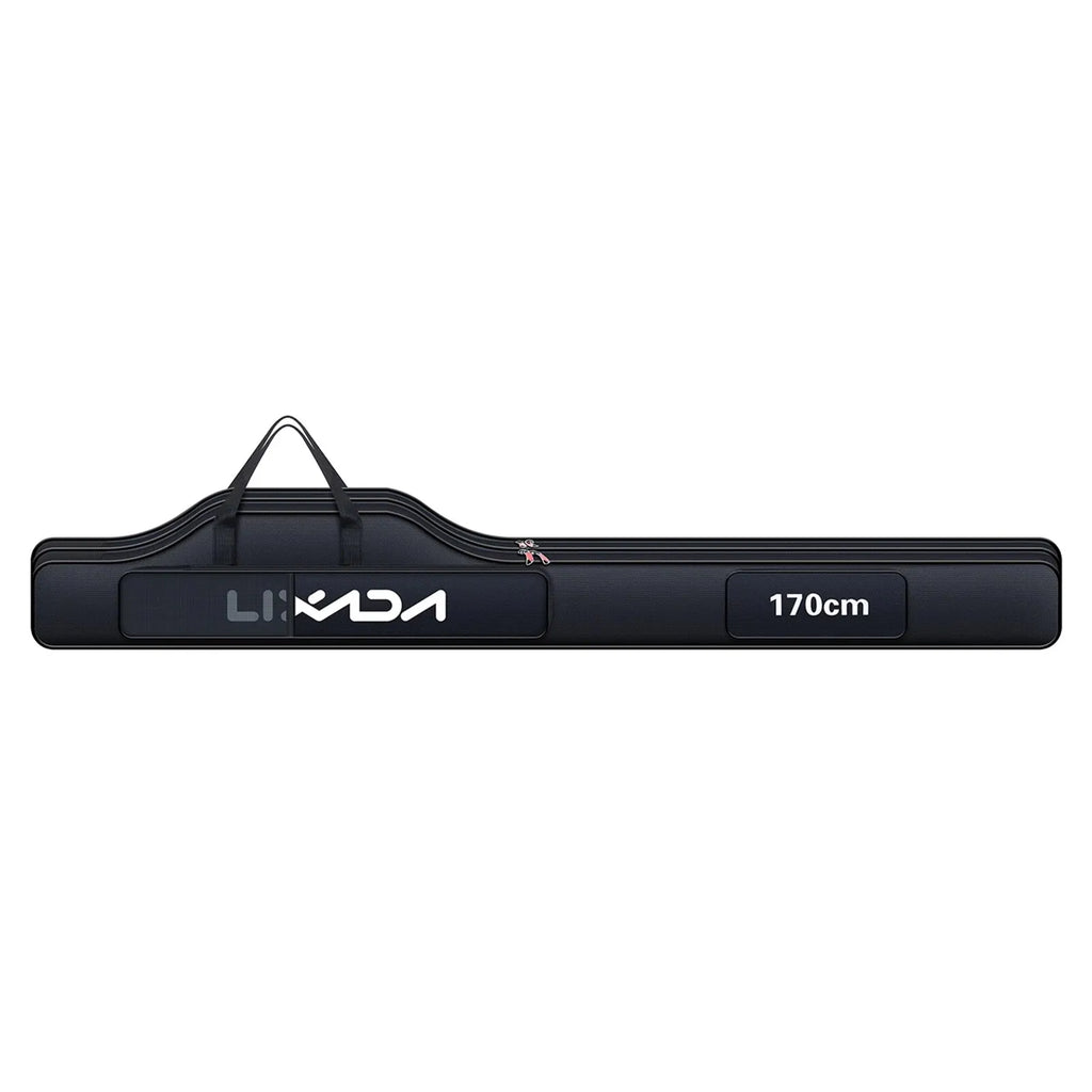 190cm (75 in / 6.2 ft) Portable Folding Fishing Rod & Reel Bag Tackle Storage Carry Case