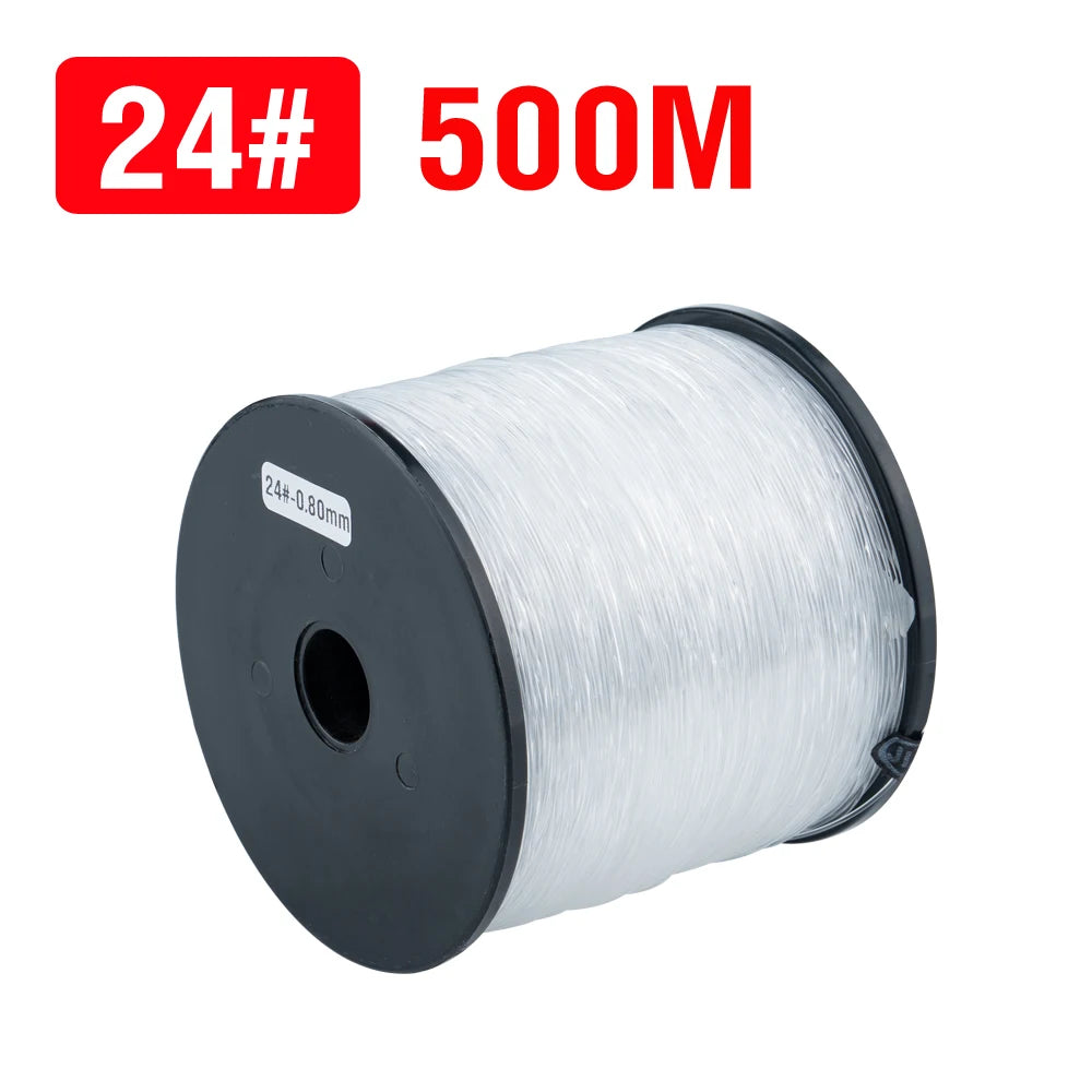500M Nylon Fishing Line Long Casting Fishing Wire Heavy Duty Strong Clear Monofilament Line (35-90LB)